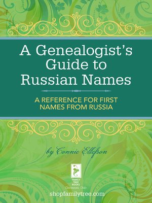 cover image of A Genealogist's Guide to Russian Names